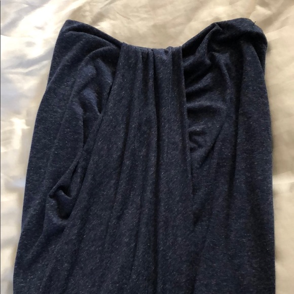 Cotton dress high low with slit - Picture 2 of 3